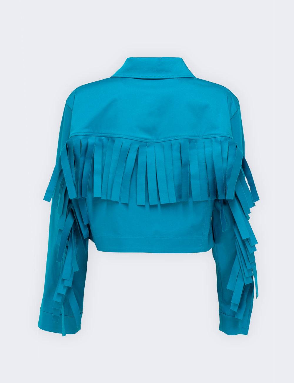 Jijil Giacca crop con frange In Vendita