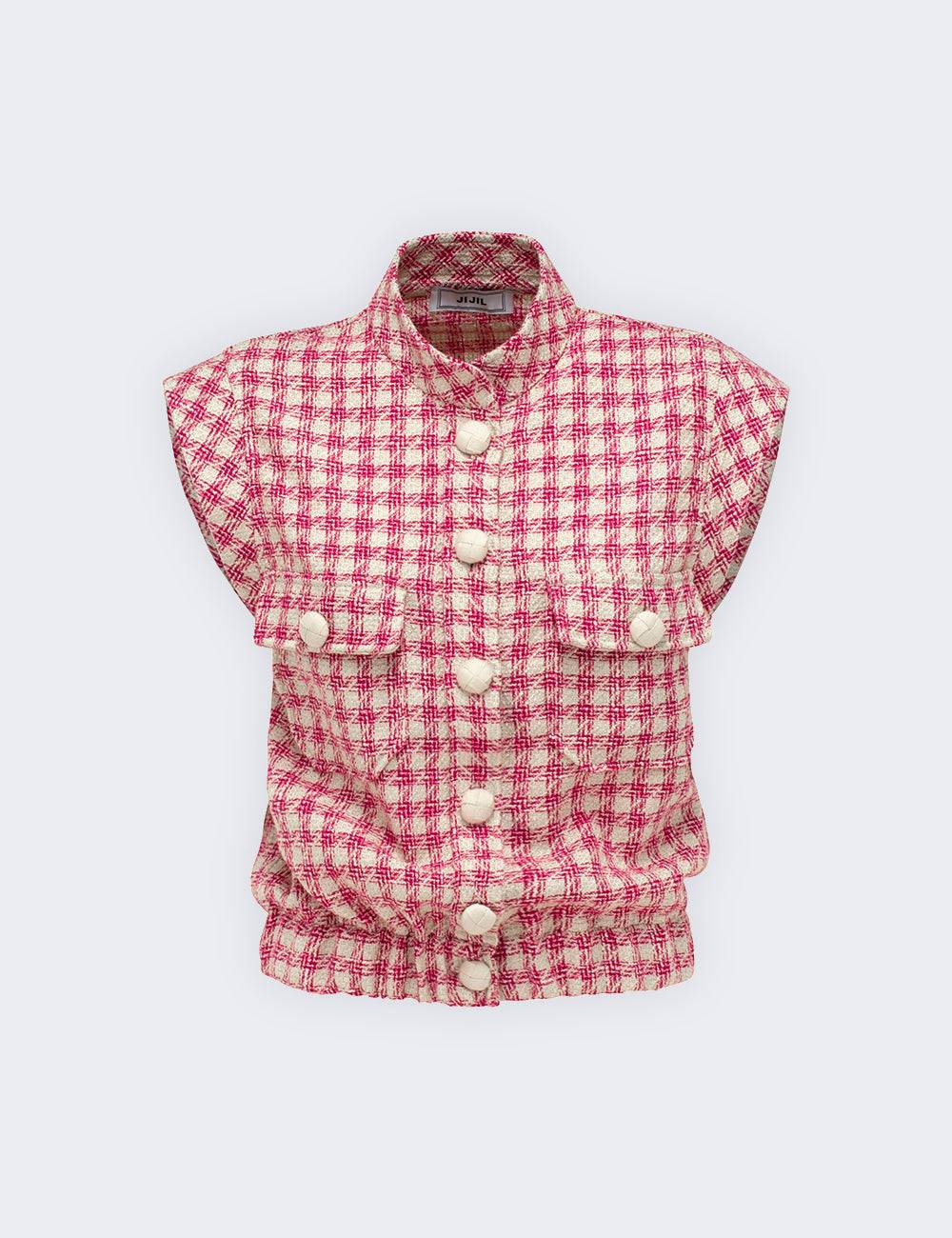 Jijil Gilet in tweed Qualità Garantita