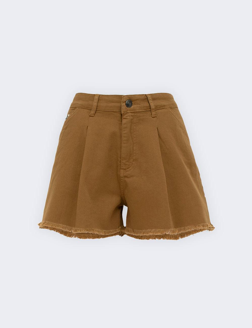 Jijil Shorts in cotone con bordo sfrangiato Offerta speciale