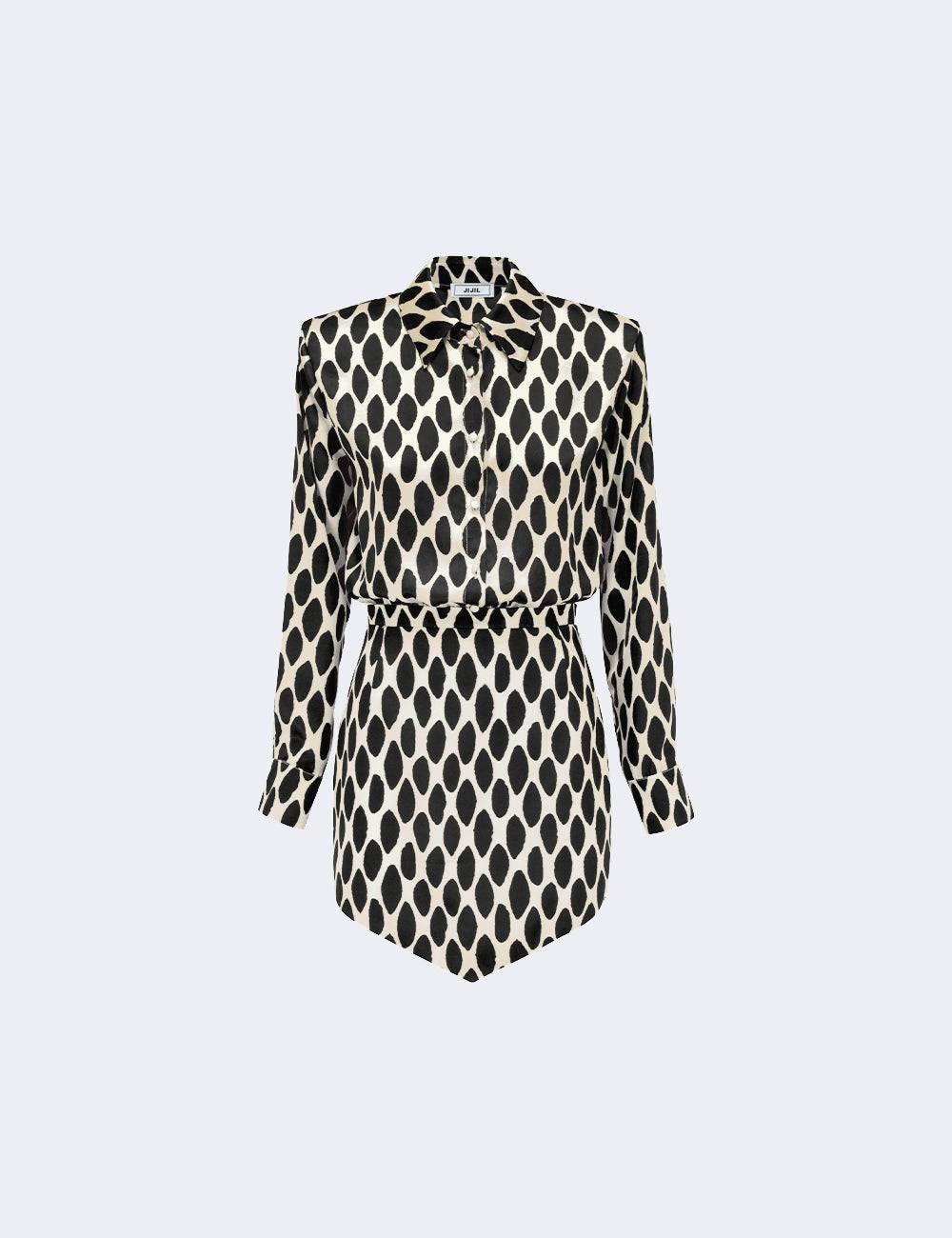 Jijil Abito a maniche lunghe con collo a camicia Hotsell