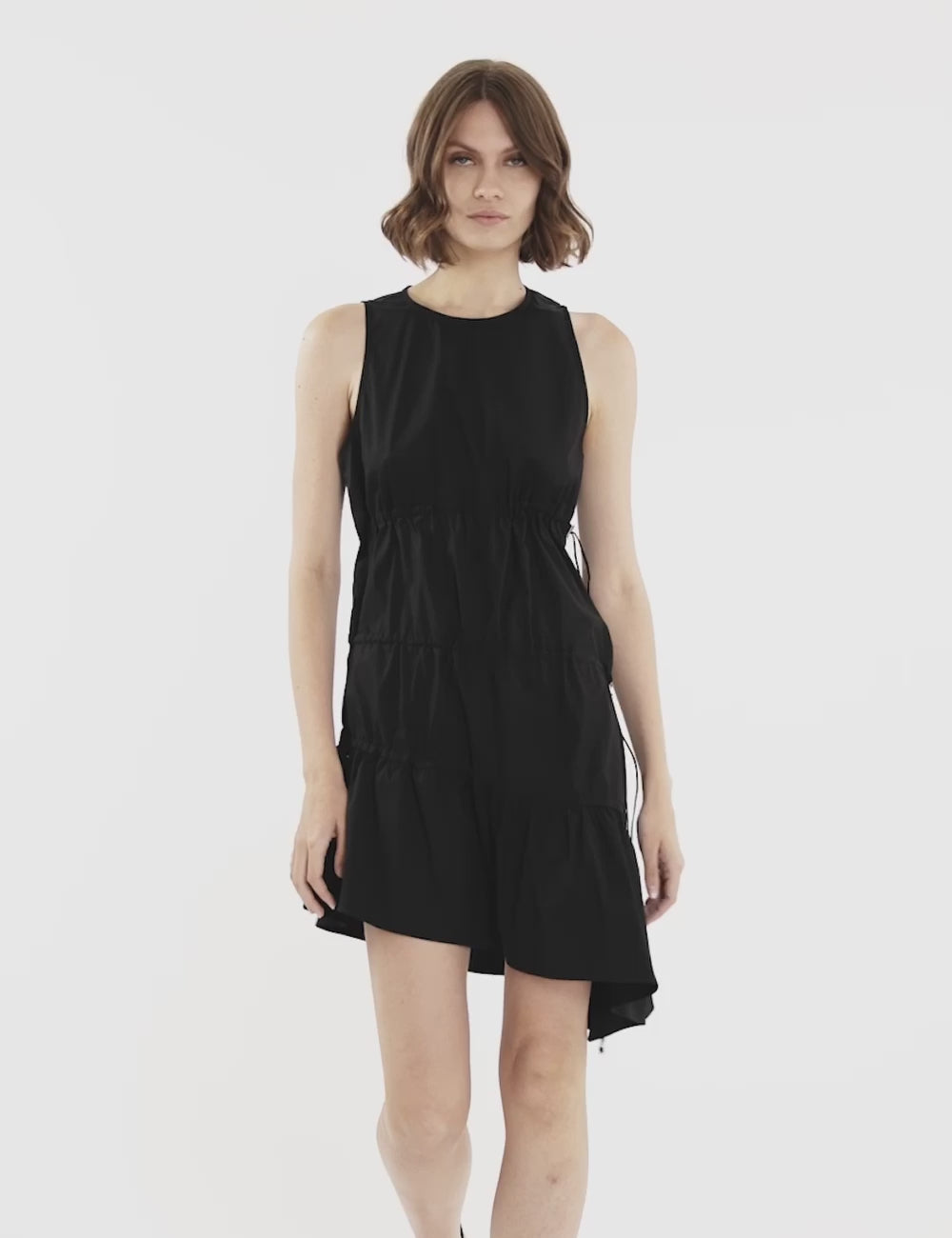 Jijil Abito in cotone con drappeggi Italia