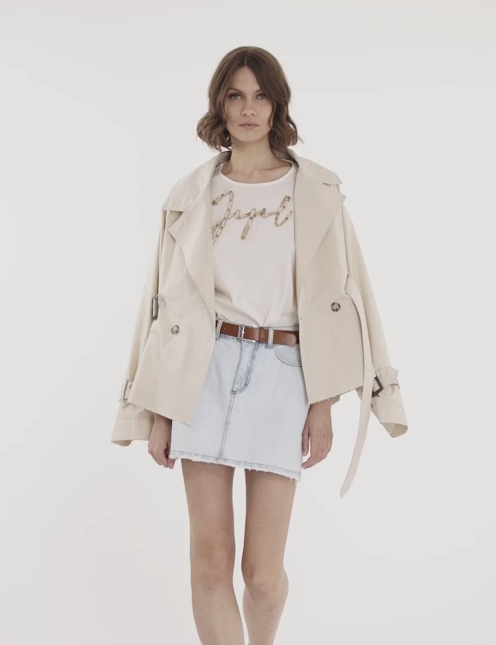 Jijil Giacca modello trench Qualità
