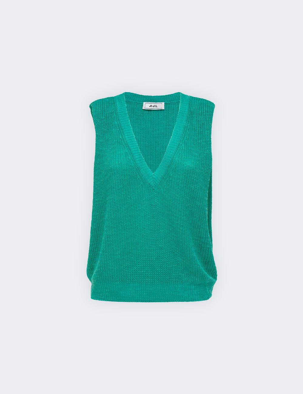 Jijil Maglia smanicata con scollo a V Fino Al -60%