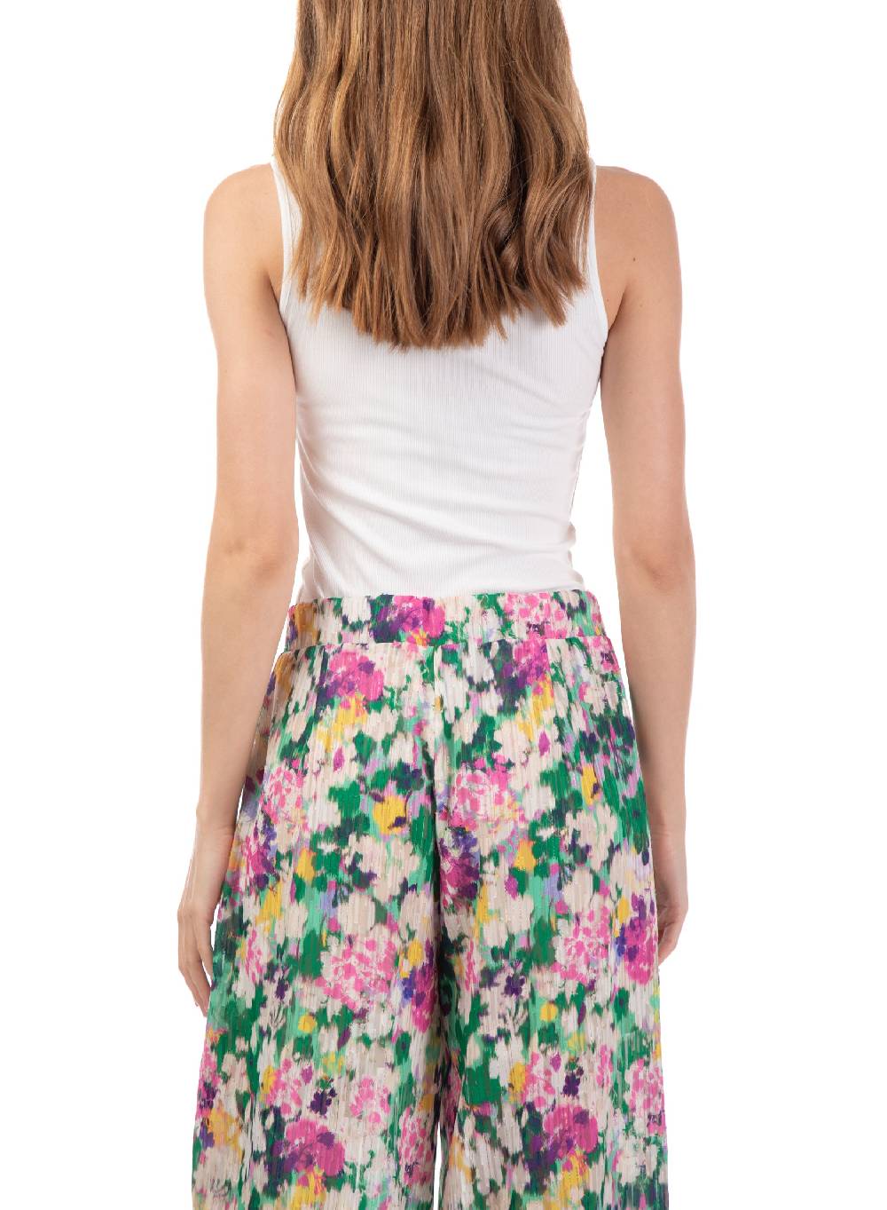 Le Volière Pantalone ampio floreale Promozione