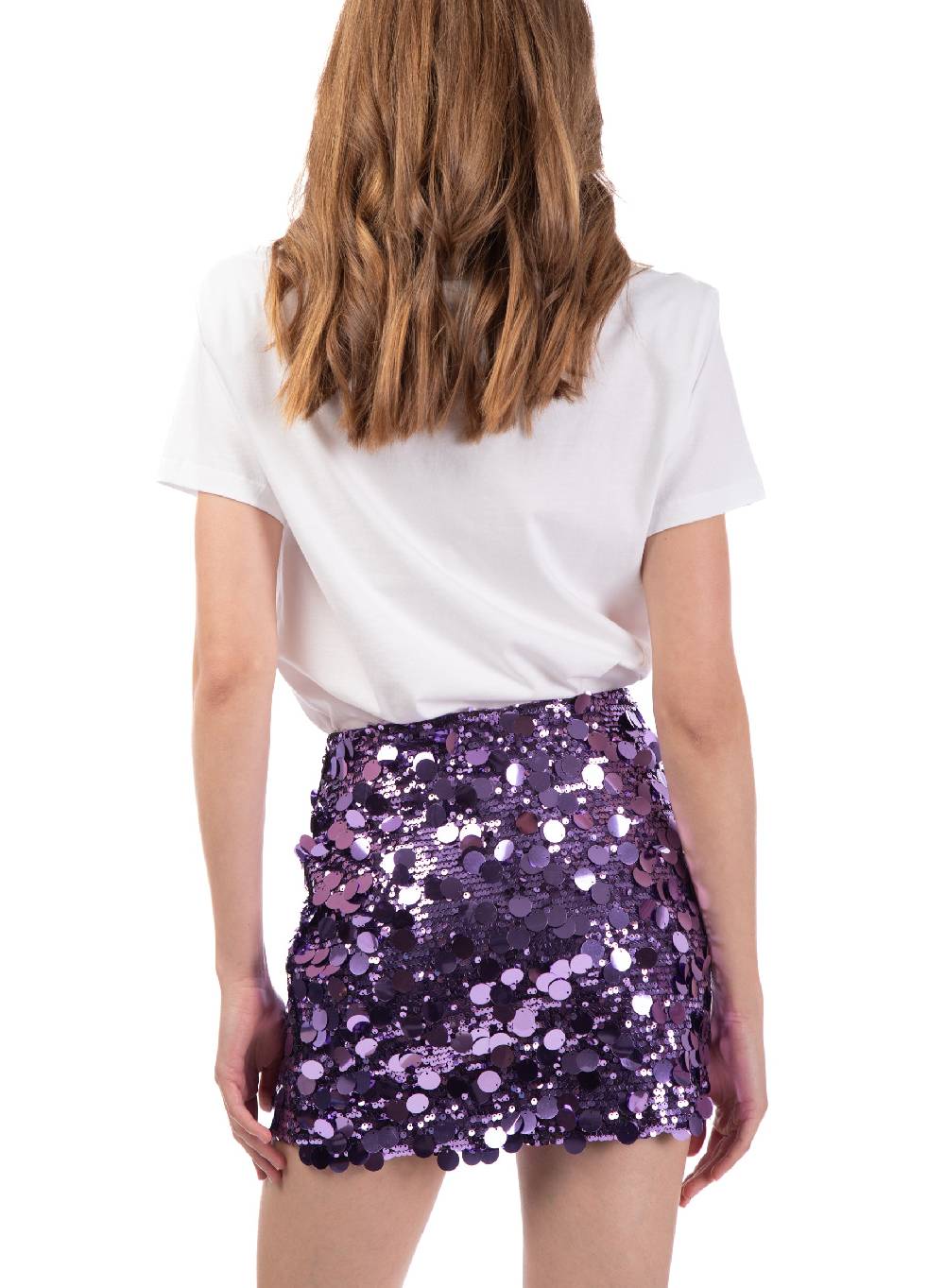 Le Volière T-shirt bianca 'Happy is the new black' Sottocosto