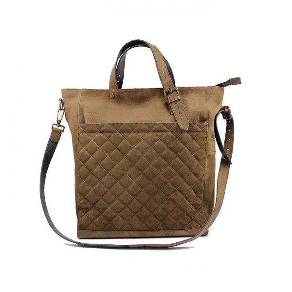 Kjøre Project Nubuck Quilted Handle Bag Qualità