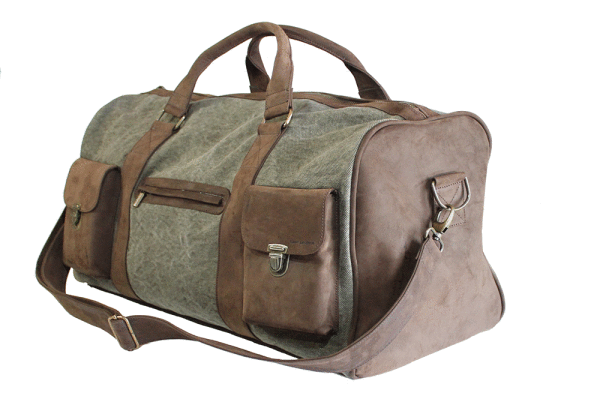 Kjøre Project Leather / Canvas Travel Bag Shopping Online