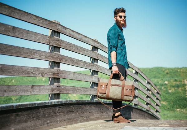 Kjøre Project Leather / Canvas Travel Bag Shopping Online