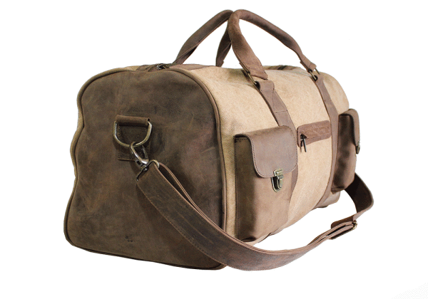 Kjøre Project Leather / Canvas Travel Bag Affare Del Giorno
