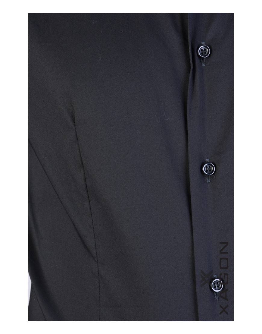 La haine inside us CAMICIA PAMATE Stretch Slim Fit Nero Consegna Veloce
