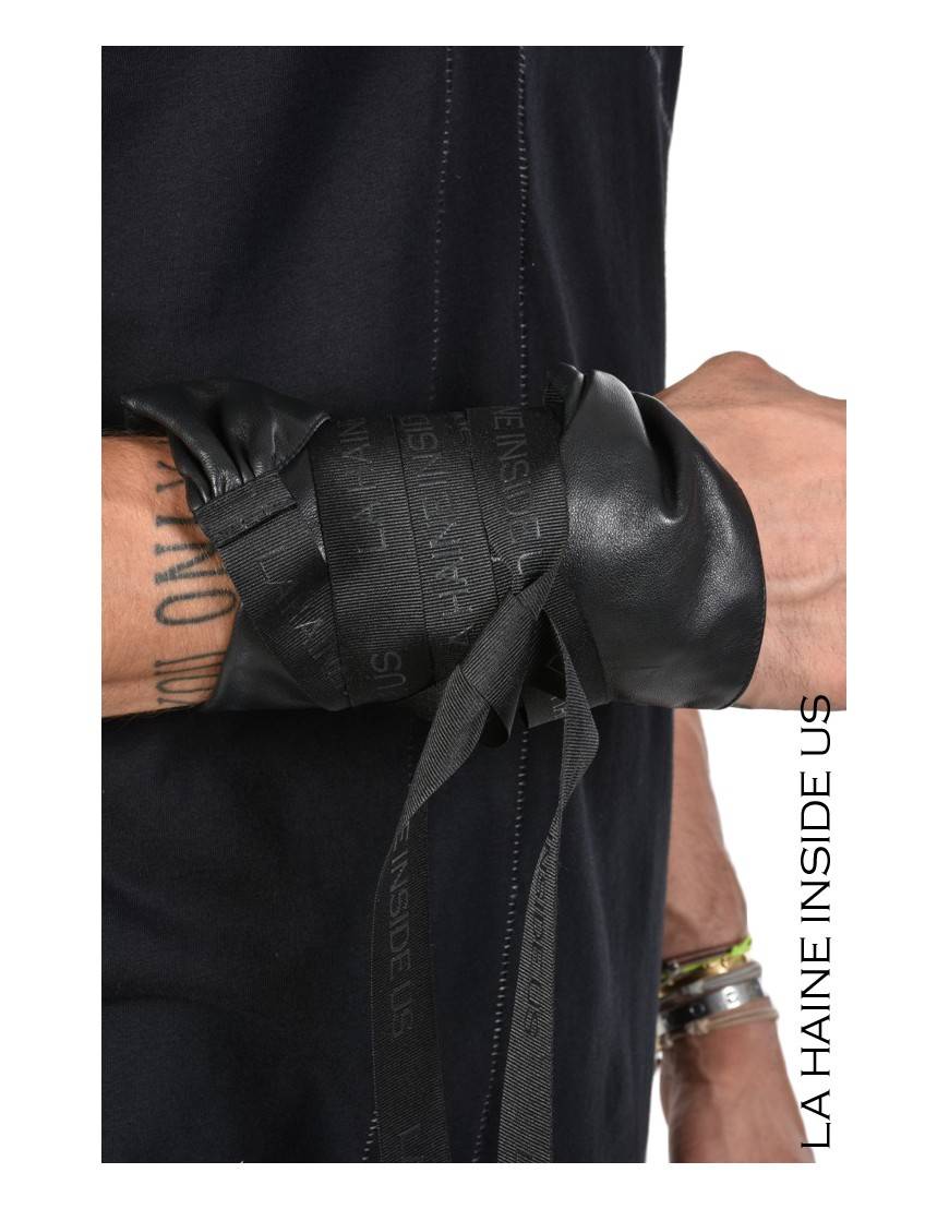 La haine inside us - PERMANENTE - 4B CIBELE FOULARD Pelle Nero Offerte