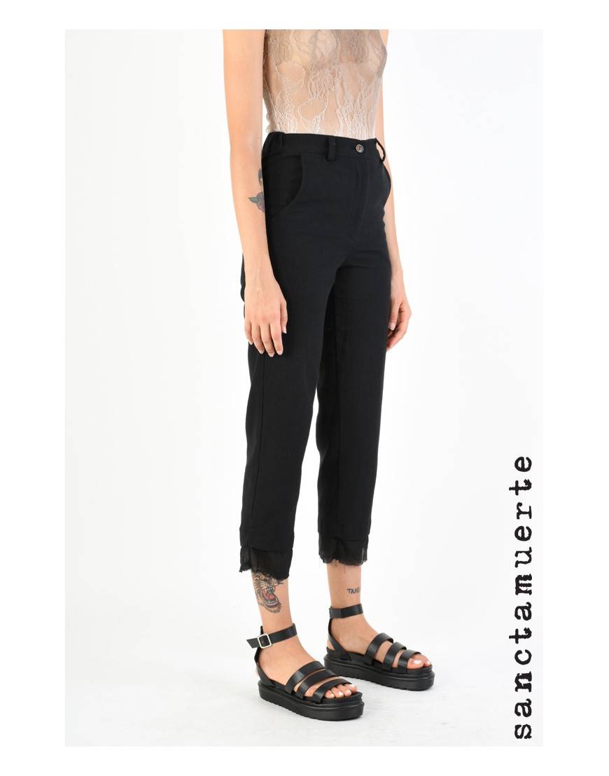 La haine inside us 9B SM299 PANTALONE Nero Italia