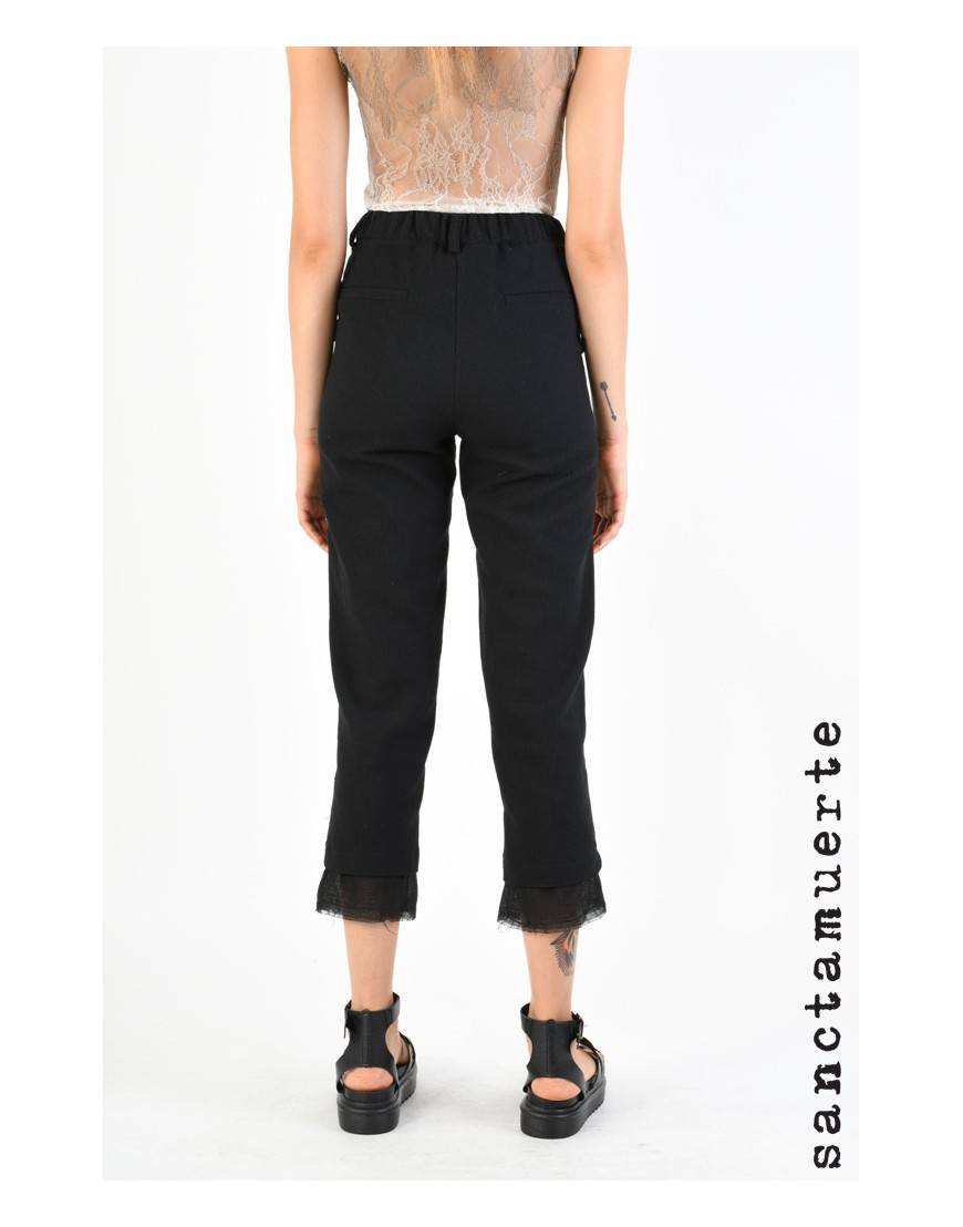 La haine inside us 9B SM299 PANTALONE Nero Italia