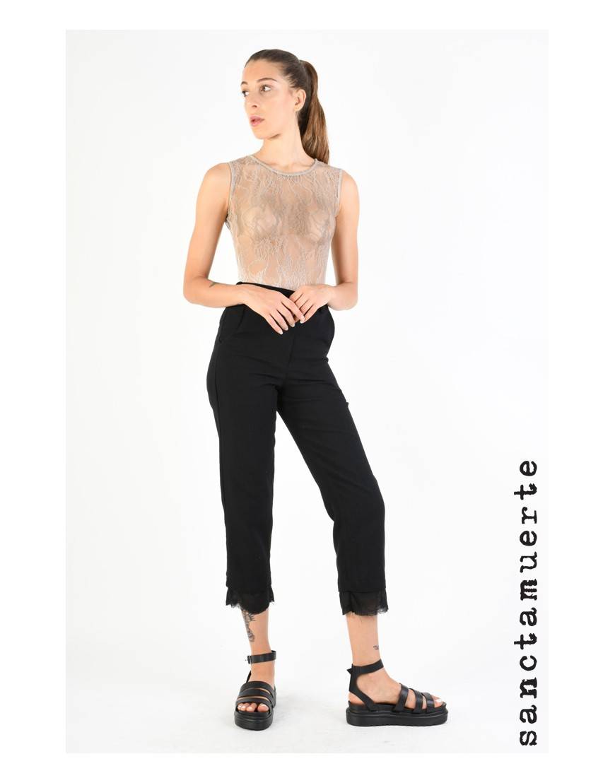 La haine inside us 9B SM299 PANTALONE Nero Italia