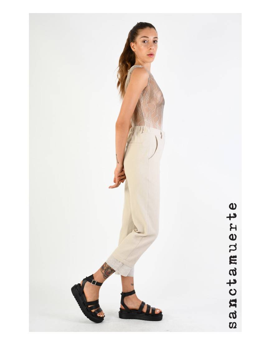 La haine inside us 9B SM299 PANTALONE Sabbia Offerte esclusive