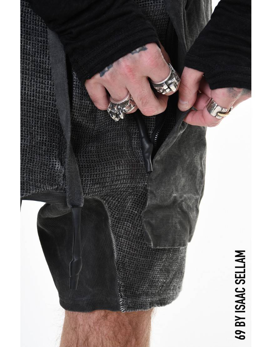 La haine inside us GUSSETS SHORT GRILLAGE PLOMB Promozione Limitata