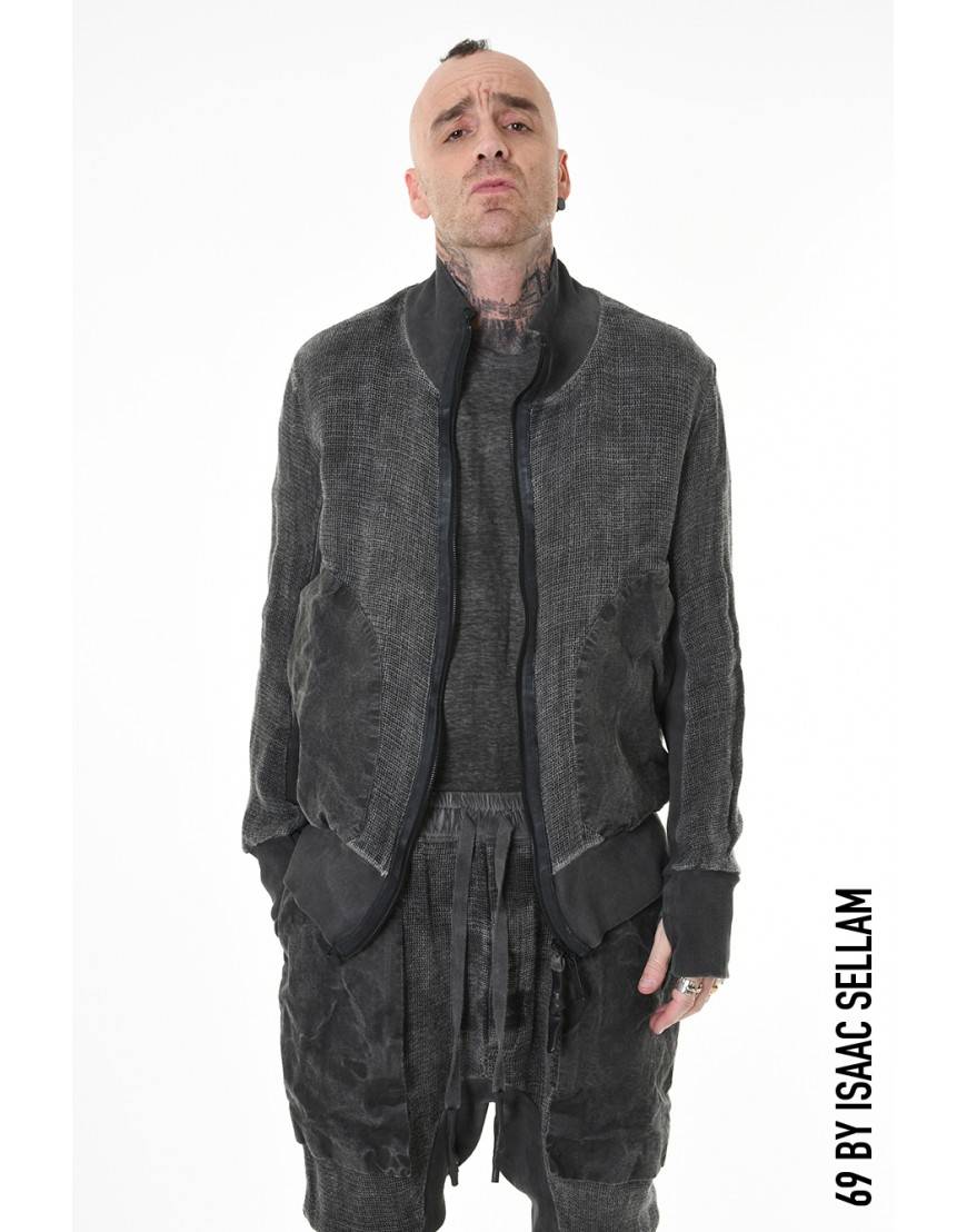 La haine inside us HIGH BOMBER GRILLAGE PLOMB Shopping Online
