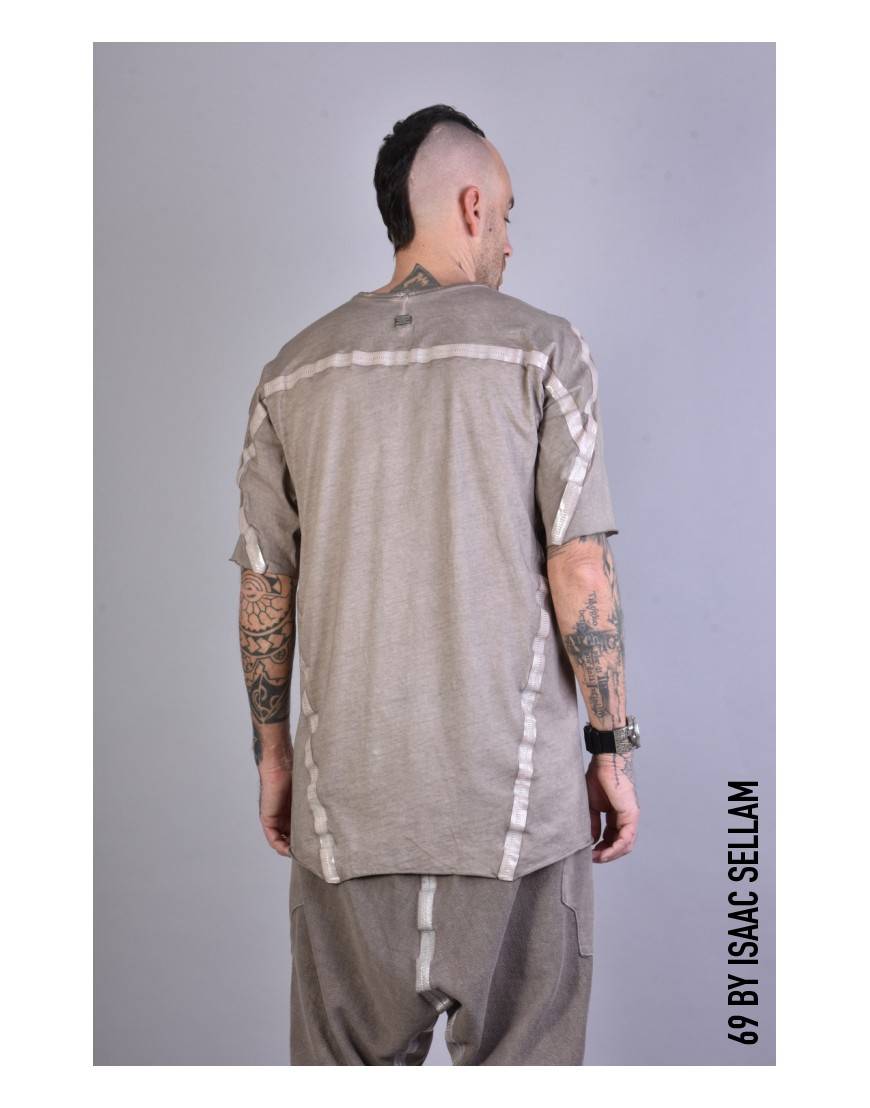 La haine inside us HUMANO T-SHIRT BANDE Taupe Affare Del Giorno