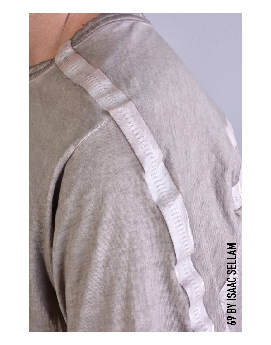 La haine inside us HUMANO T-SHIRT BANDE Taupe Affare Del Giorno