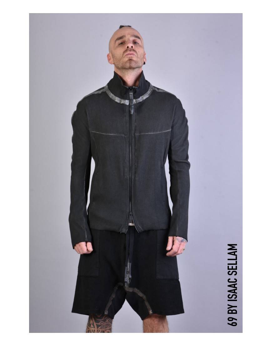 La haine inside us HUMANO ZIP RIBBED Piombo Prezzo Ridotto