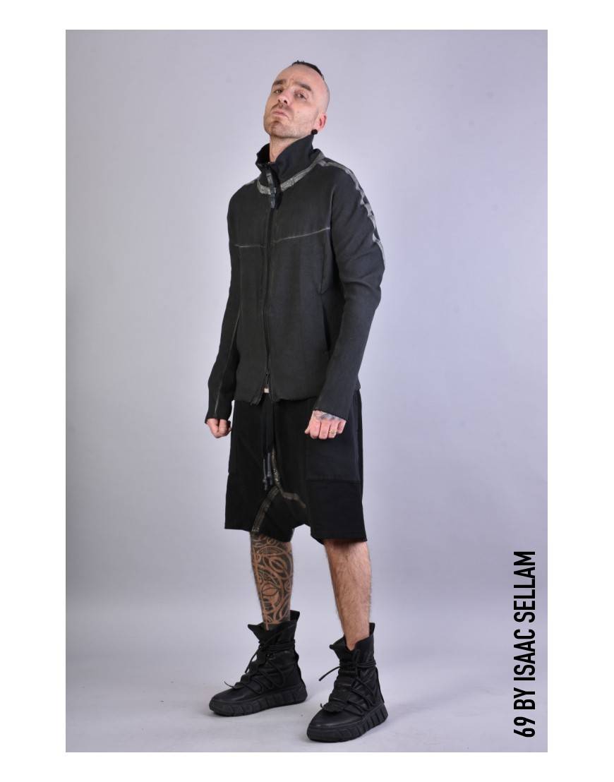 La haine inside us HUMANO ZIP RIBBED Piombo Prezzo Ridotto