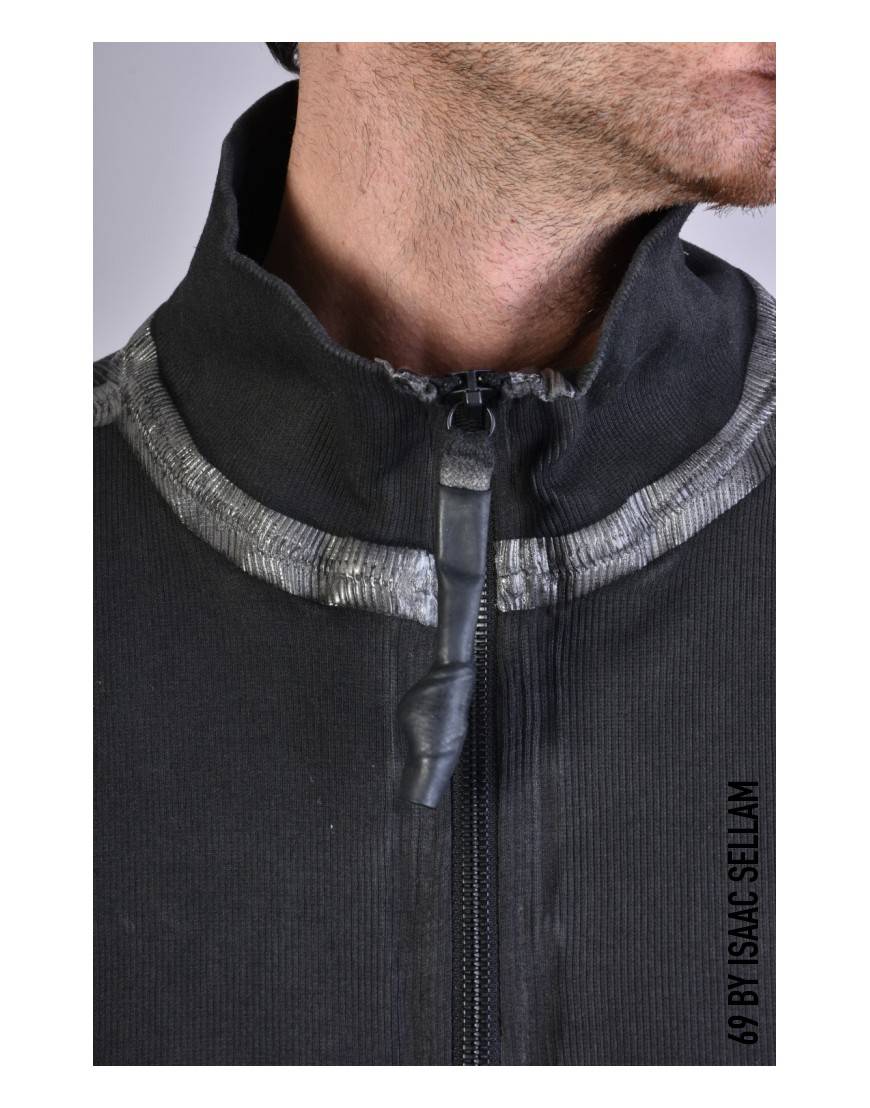 La haine inside us HUMANO ZIP RIBBED Piombo Prezzo Ridotto