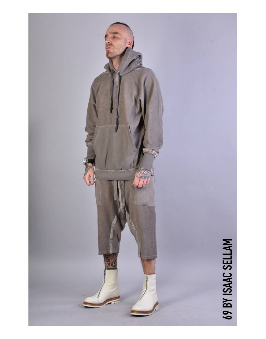 La haine inside us KANGOO HOOD SPONGE Taupe Sottocosto
