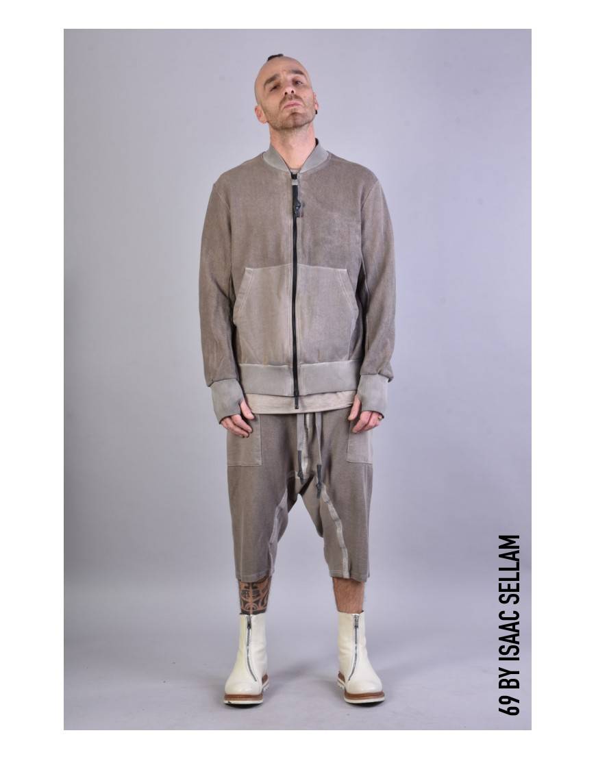 La haine inside us SHORT BANDE SPONGE Taupe Offerta