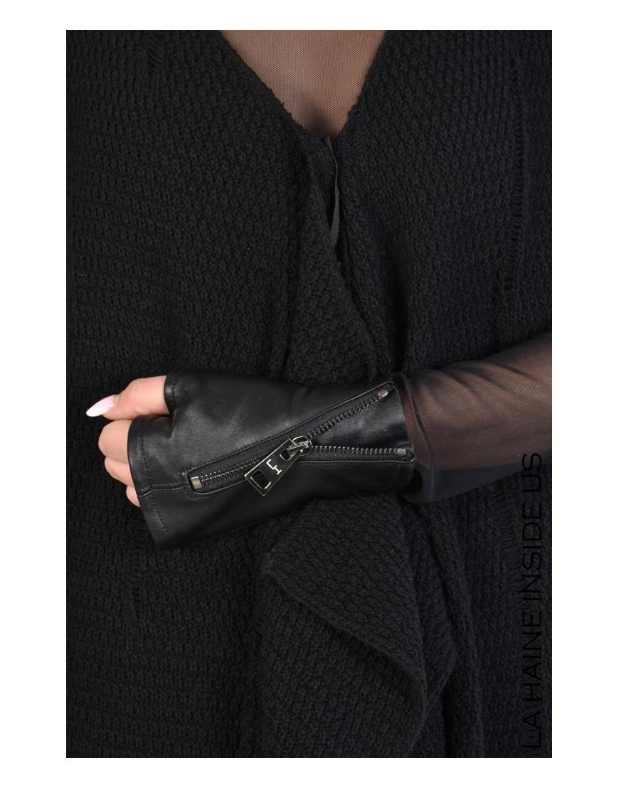 La haine inside us - PERMANENTE - 4B STARK MANICOTTO UNISEX Nero Vendita Calda