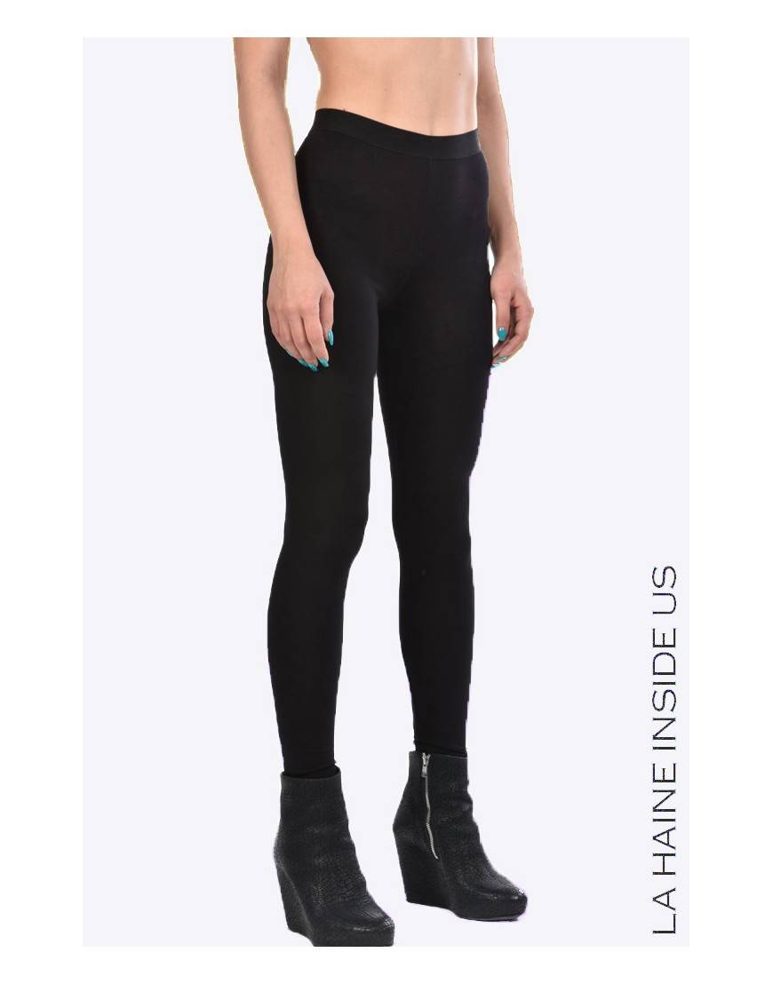 La haine inside us - PERMANENTE - 4M HEL LEGGINGS Nero Saldi Di Fabbrica