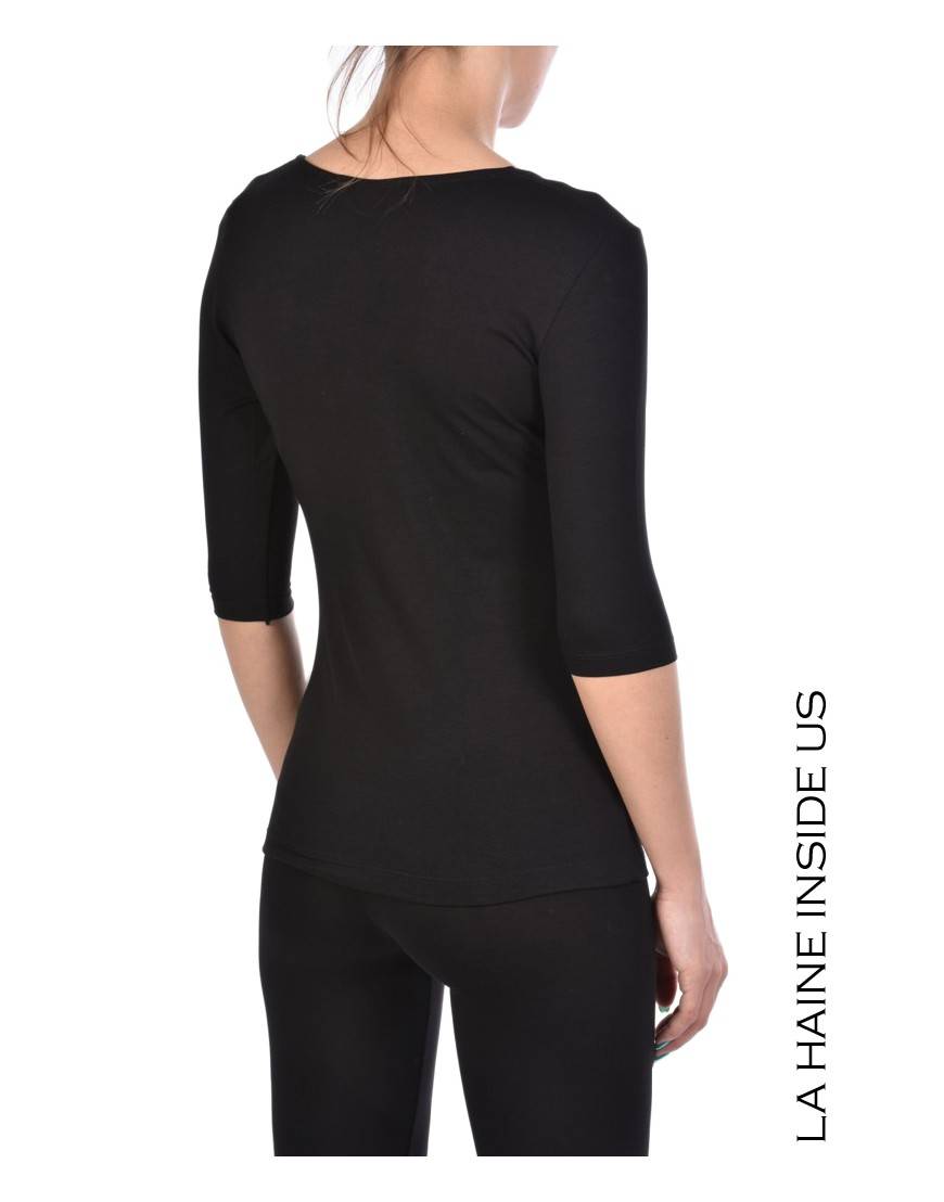 La haine inside us - PERMANENTE - 4M SALUS MAGLIA Nero In Saldo