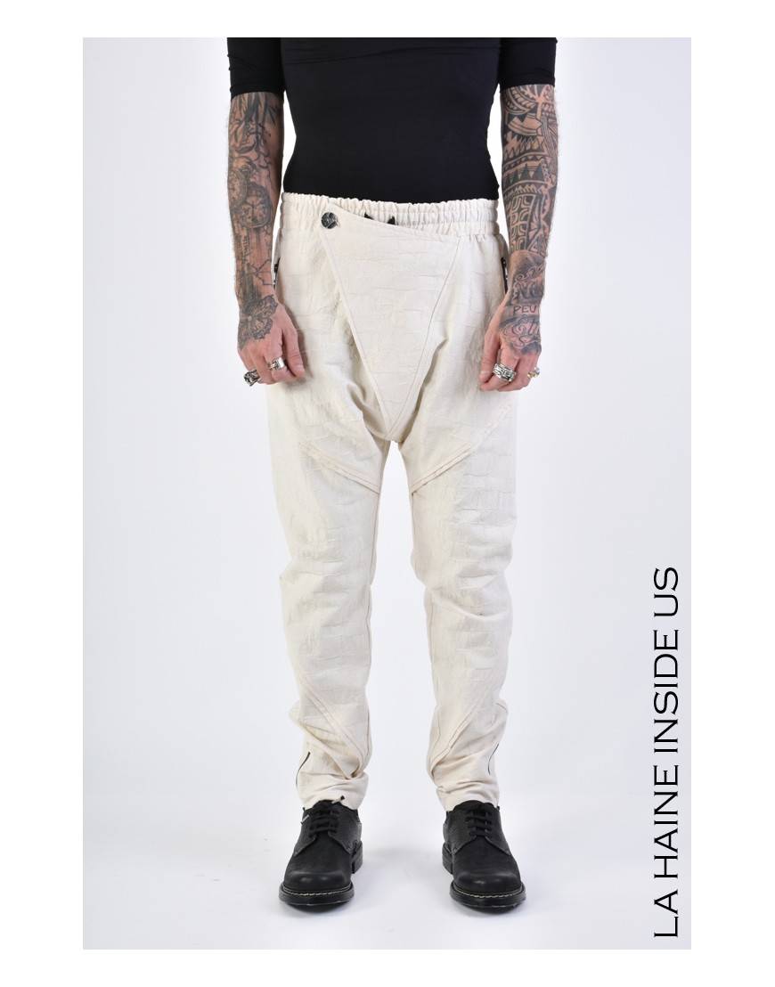 La haine inside us 3B LM133 PANTALONE Ecru Nuovo