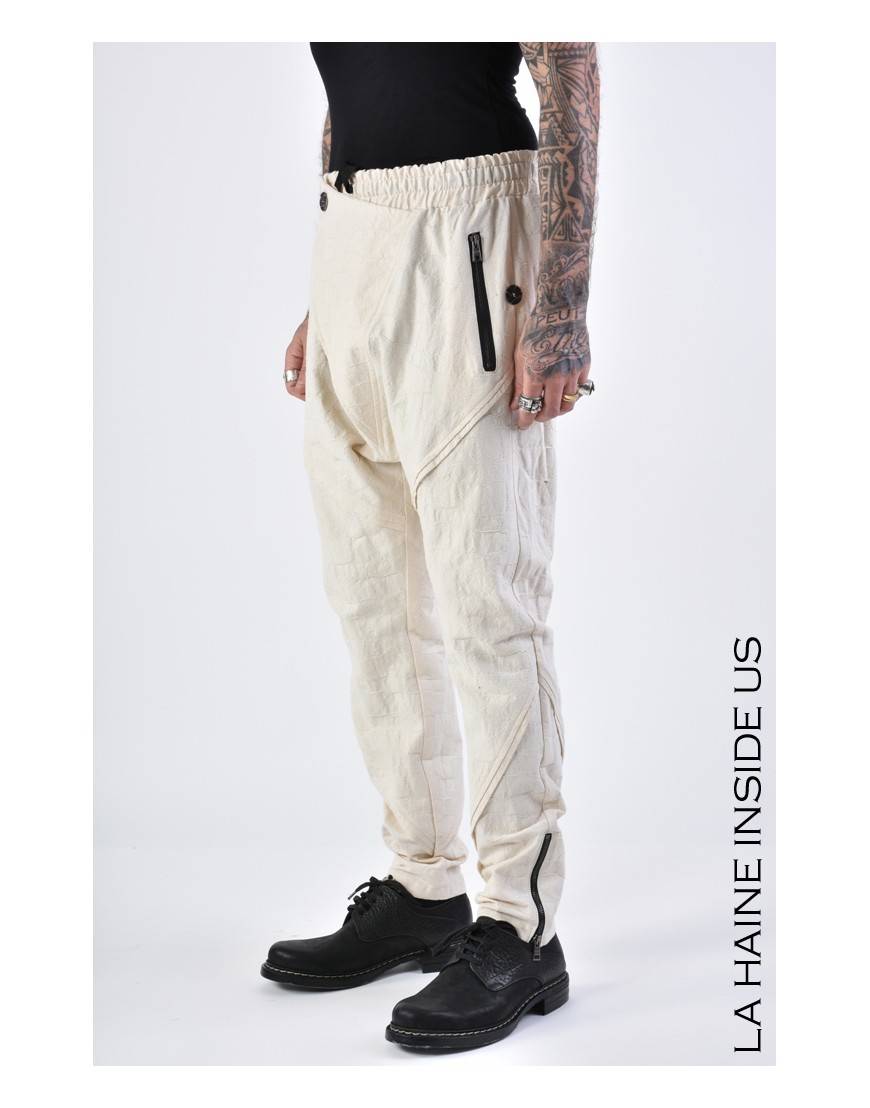 La haine inside us 3B LM133 PANTALONE Ecru Nuovo