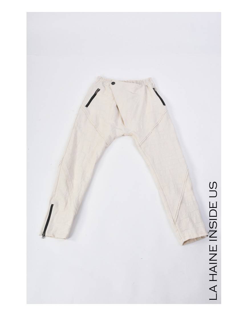 La haine inside us 3B LM133 PANTALONE Ecru Nuovo