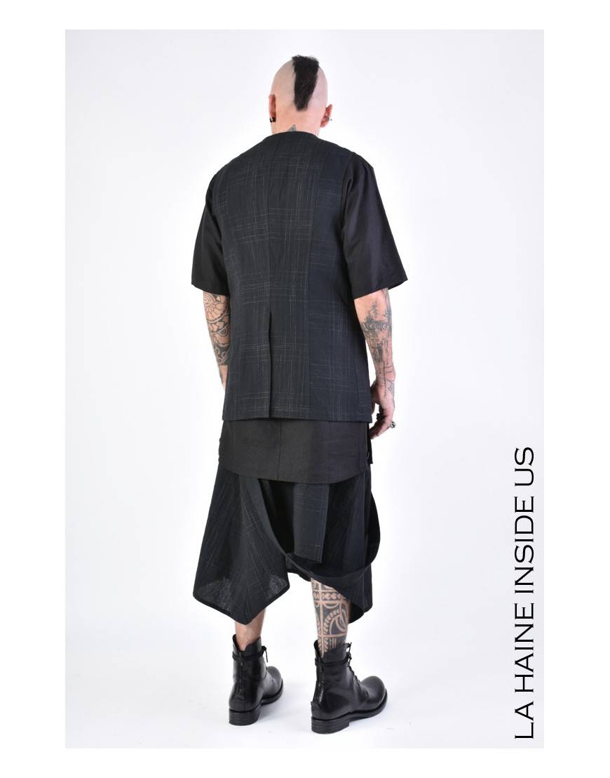 La haine inside us 3B LM144 GILET Nero Negozi Online