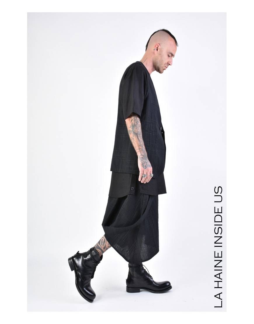 La haine inside us 3B LM144 GILET Nero Negozi Online