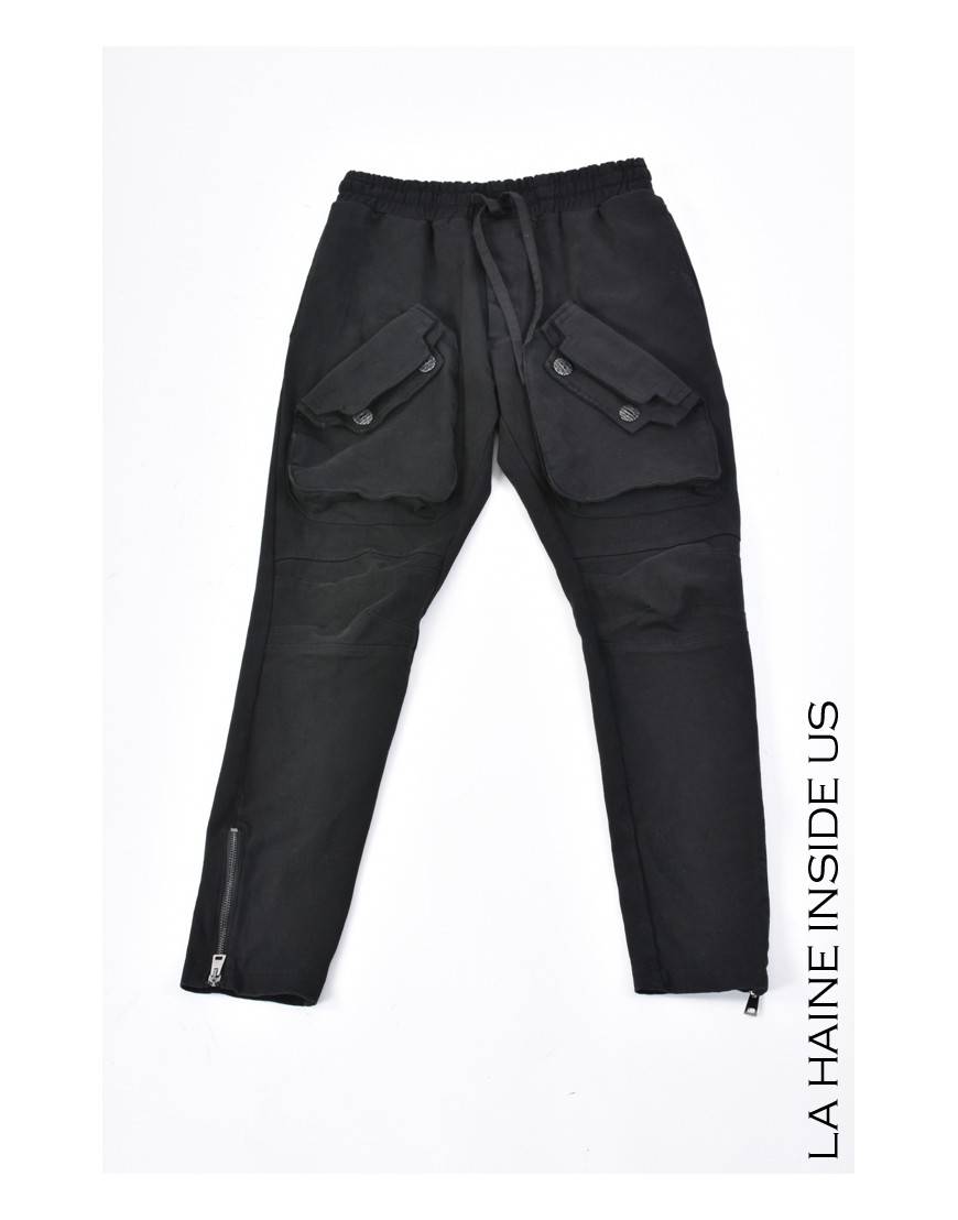 La haine inside us 3B LM146 PANTALONE Nero Consegna Veloce