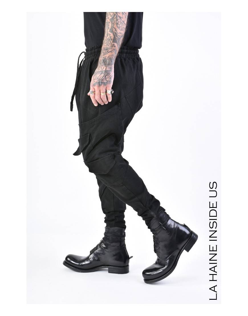 La haine inside us 3B LM155 PANTALONE Nero Negozi Online