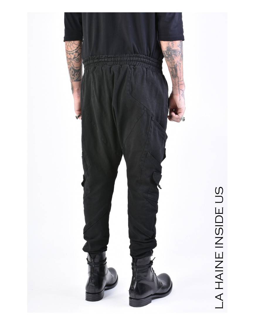 La haine inside us 3B LM155 PANTALONE Nero Negozi Online