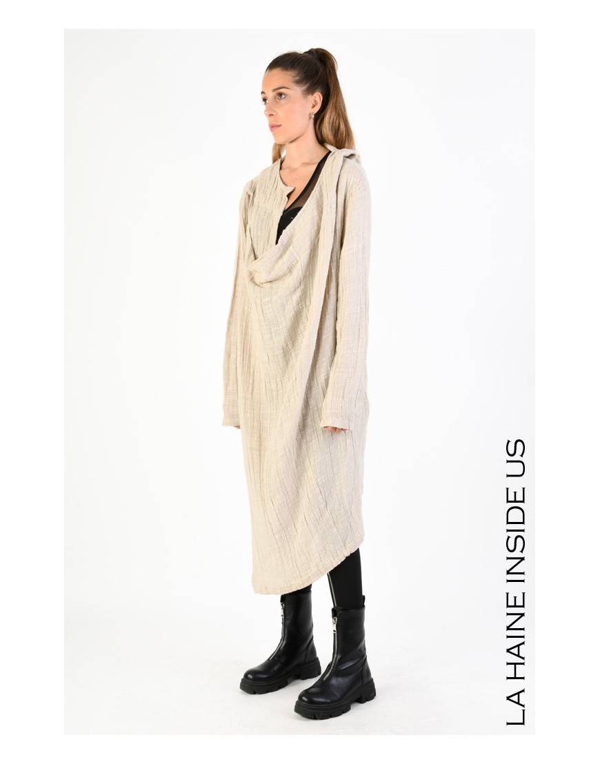 La haine inside us 3J LM164 CARDIGAN UNISEX D Beige Affare Del Giorno