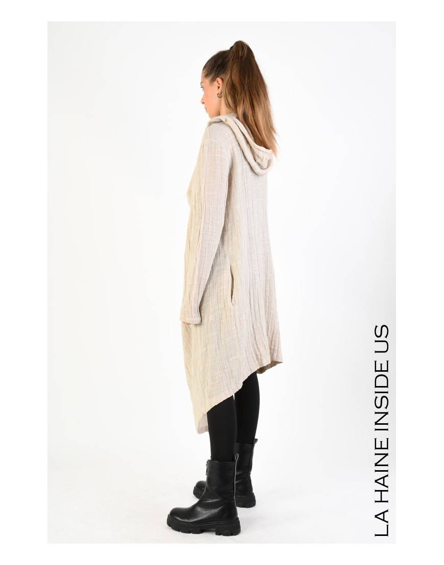 La haine inside us 3J LM164 CARDIGAN UNISEX D Beige Affare Del Giorno