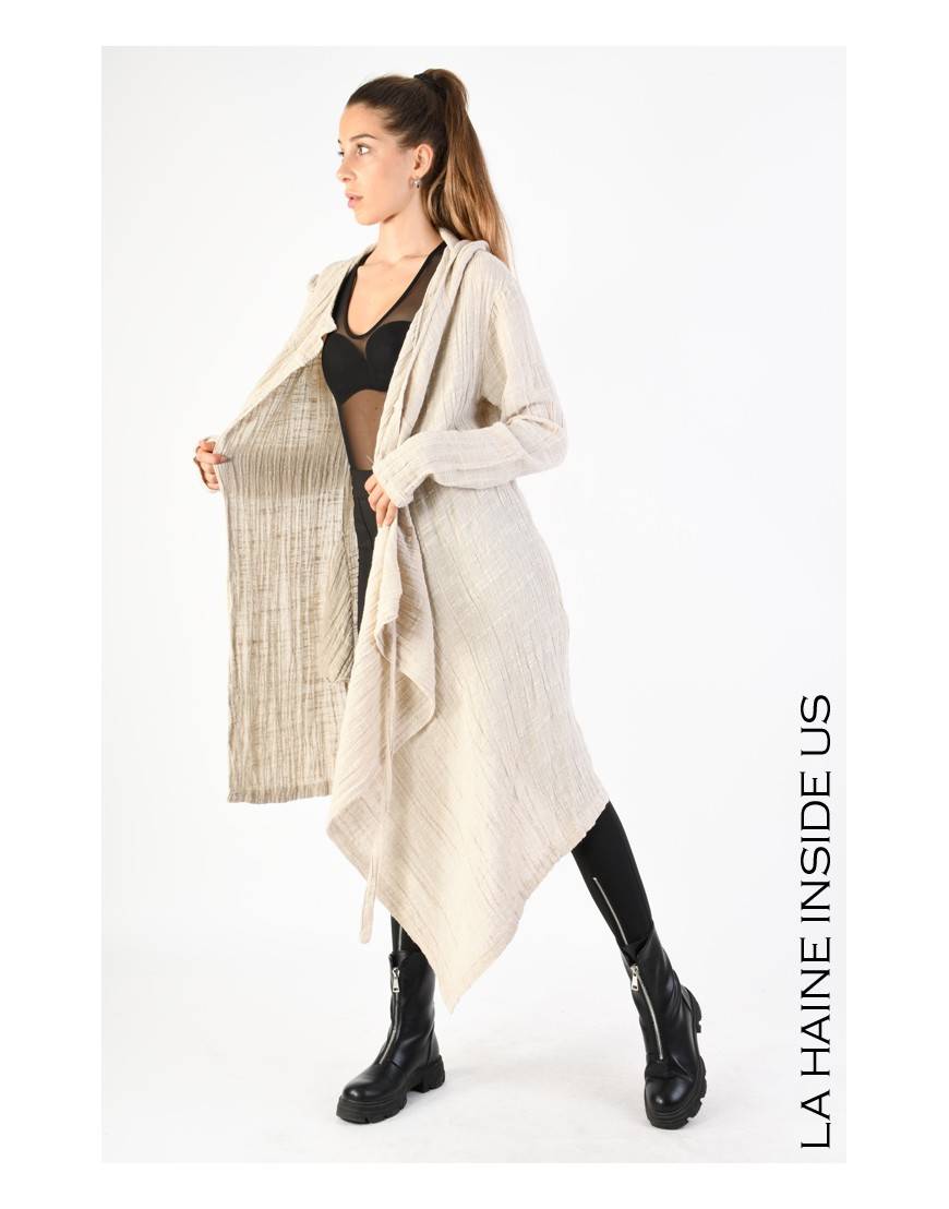 La haine inside us 3J LM164 CARDIGAN UNISEX D Beige Affare Del Giorno