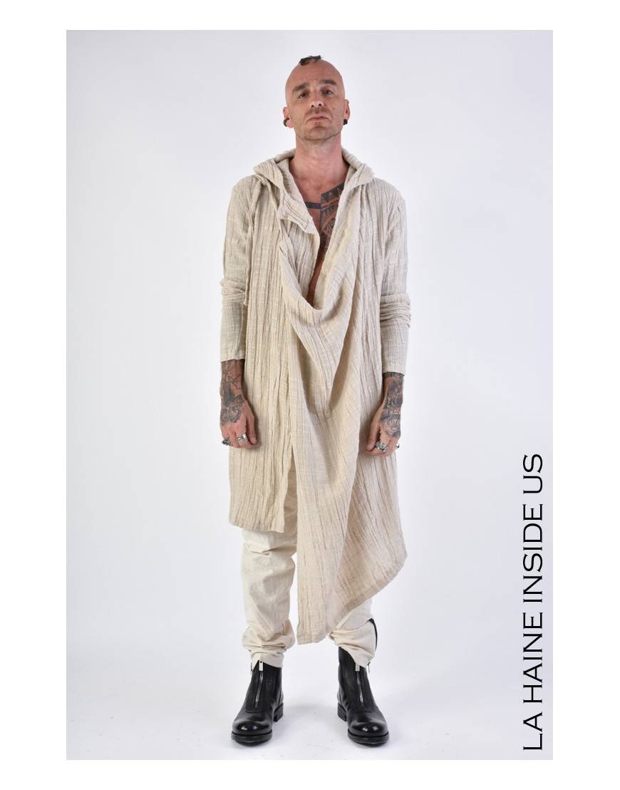 La haine inside us 3J LM164 CARDIGAN UNISEX U Beige Sottocosto