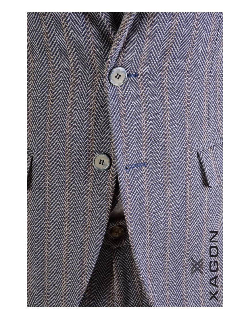 La haine inside us GIACCA 1PF13BR Blu Saldi Di Fabbrica
