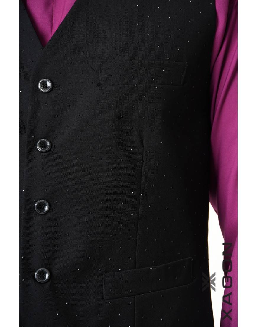 La haine inside us GILET 1PSWA73 Nero Spedizione Gratuita