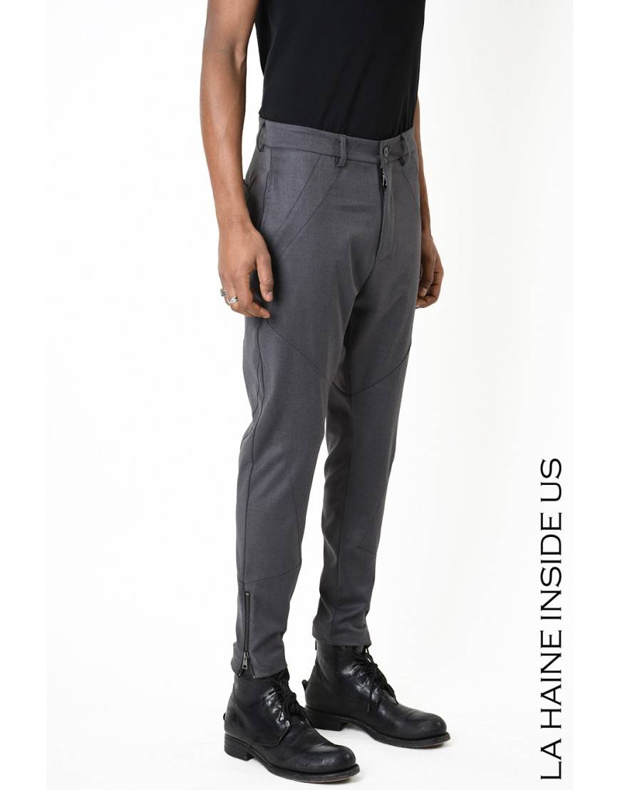 La haine inside us 3B LM198 PANTALONE Grigio Affare Del Giorno