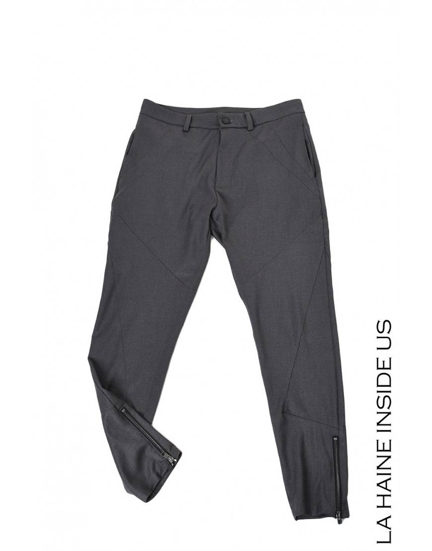 La haine inside us 3B LM198 PANTALONE Grigio Affare Del Giorno