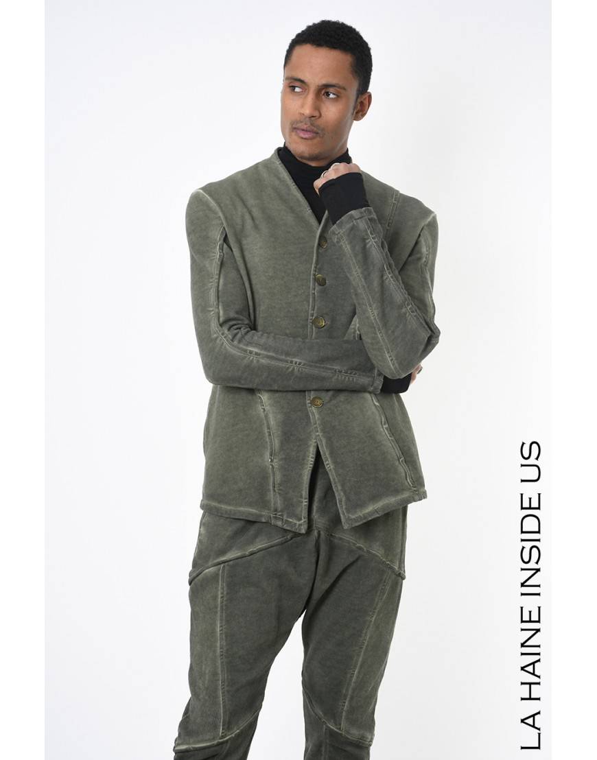 La haine inside us 3B LM227 GIACCA Verde Offerta