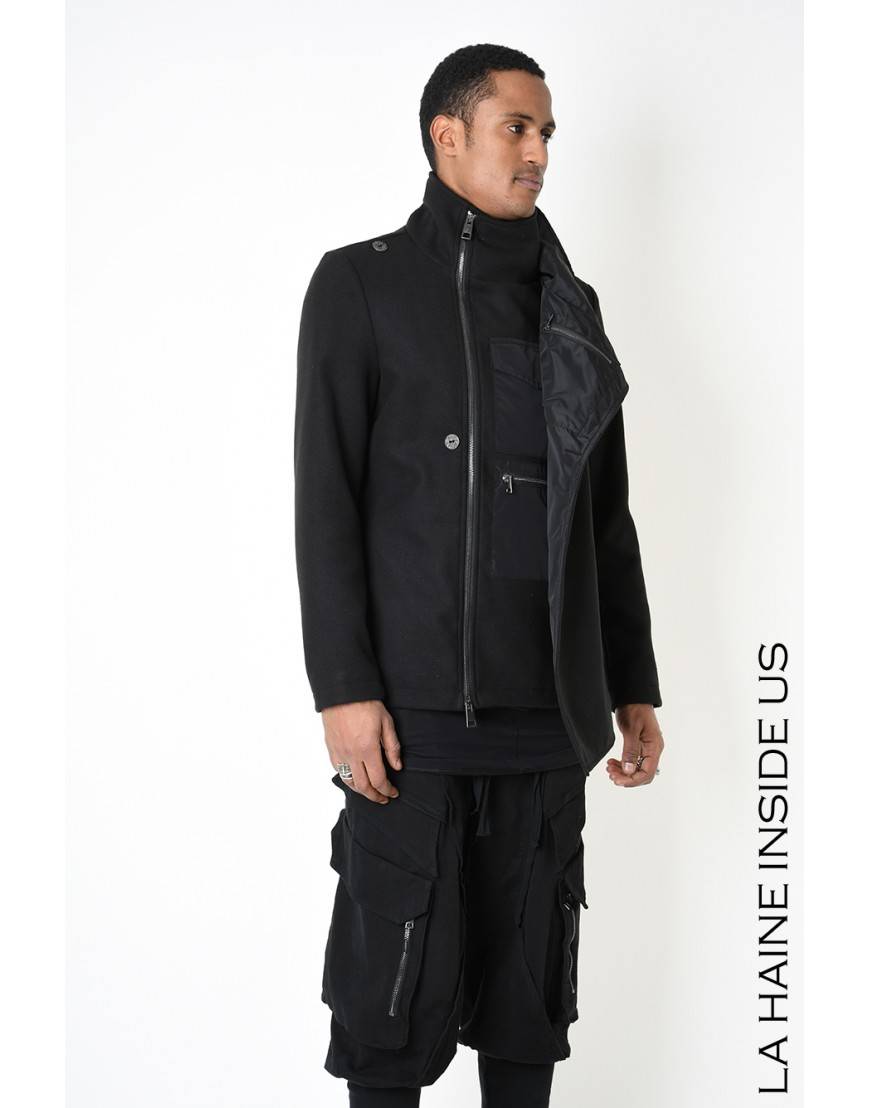 La haine inside us 3B LM185 CAPPOTTO Nero I Più Venduti