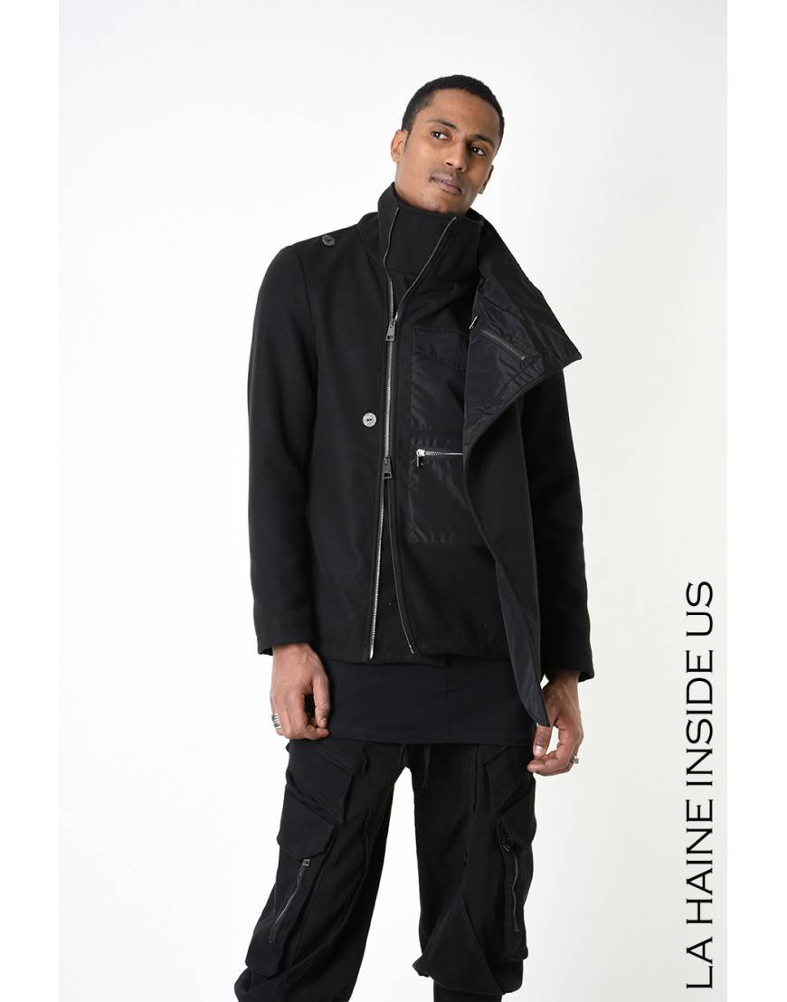 La haine inside us 3B LM185 CAPPOTTO Nero I Più Venduti